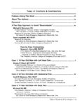 Pages from Bouncebacks Emergency Department Cases ANADEM FINAL_TEXT_03_01_11 TABLE OF CONTENTS